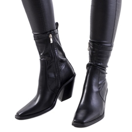 Bottines noires à talons Livrame