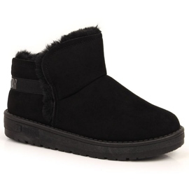 Bottes de neige noires sur la plateforme Big Star W INT1752