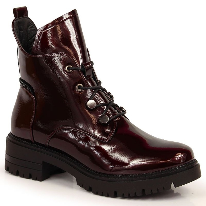 Bottes chaudes laquées Potocki W WOL89A bordeaux