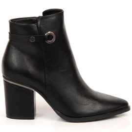 Bottes sur le poteau isolées Potocki W WOL96A noir le noir