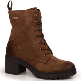 Bottes en daim sur le poteau isolées Vinceza W JAN142D marron brun