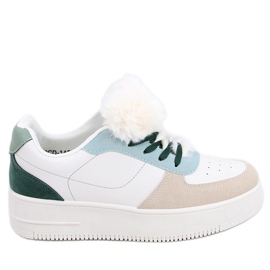 PA1 Baskets femme Lilith Green blanc multicolore