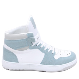 PA1 Baskets montantes Dorcas vertes blanc bleu
