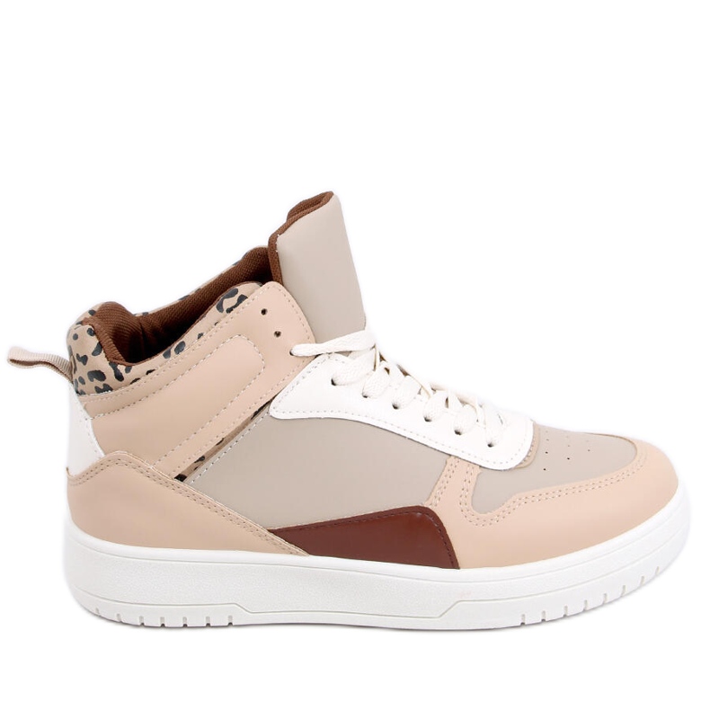 PA1 Baskets montantes Ginger Kaki beige