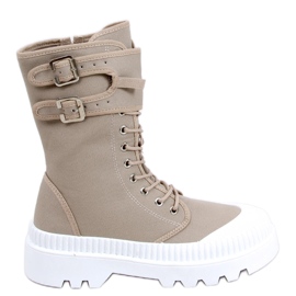 PA1 Baskets cheville Pym Kaki beige