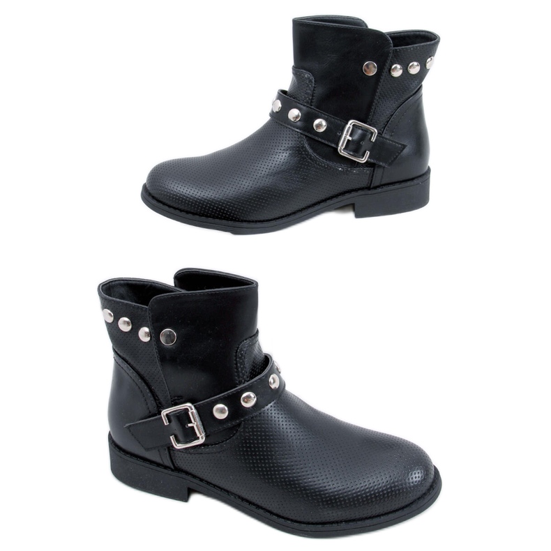 Les bottines plates Cressida Noir pour femme le noir