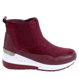 Bottes compensées Byers Bordeaux rouge multicolore Bottes compensées Byers Bordeaux rouge multicolore