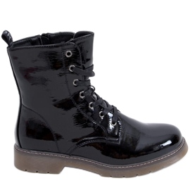 PA1 Bottines Martensiaki laquées Mike Black Patent Pu le noir PA1 Bottines Martensiaki laquées Mike Black Patent Pu le noir