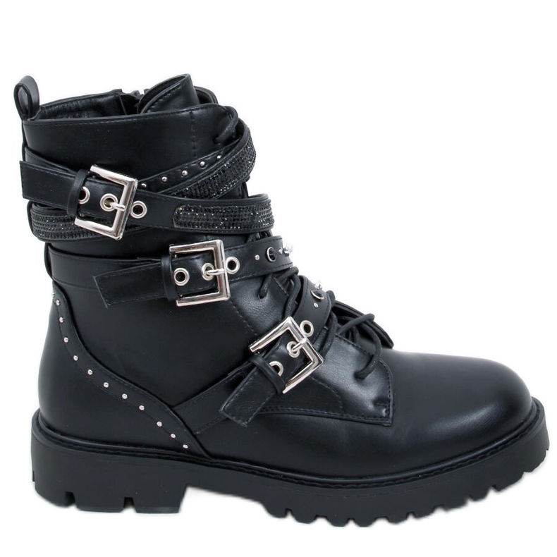 Bottes militaires Fleur Noir le noir