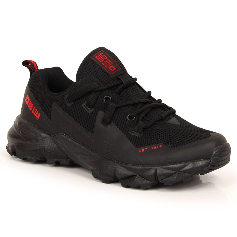 Chaussures de trekking noires pour hommes Big Star KK174109 le noir Chaussures de trekking noires pour hommes Big Star KK174109 le noir