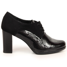 Chaussures de jazz pour femmes sur un poteau Jezzi noir