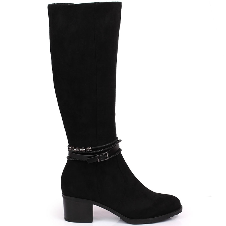 Bottes chaudes daim noir femme Jezzi le noir