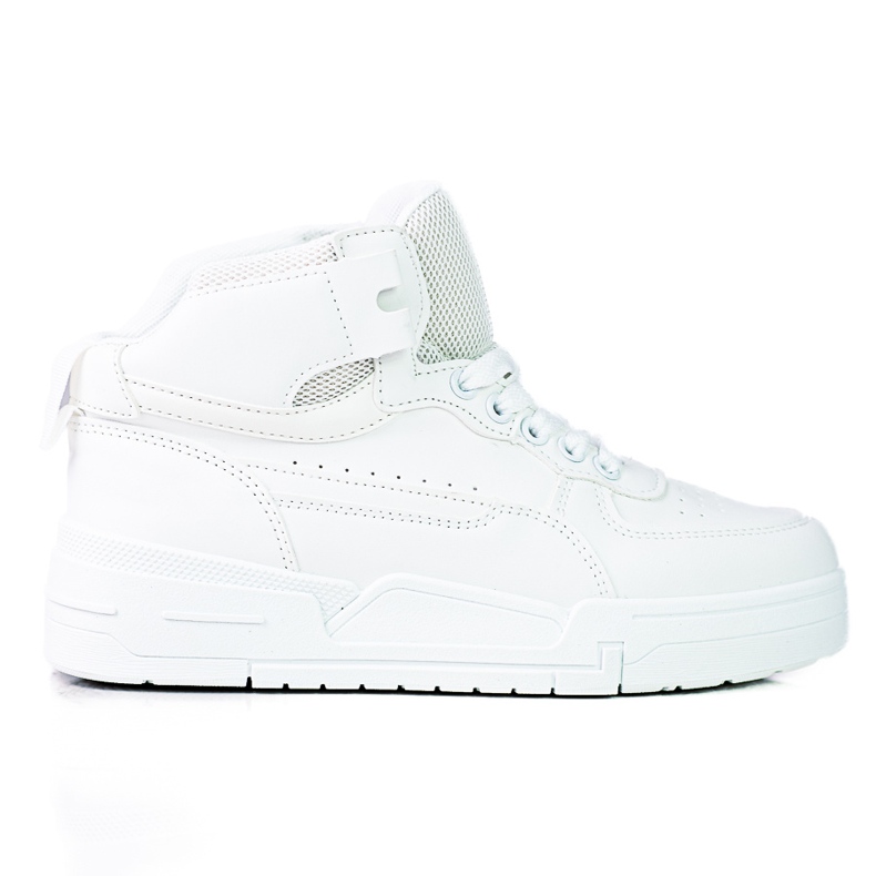 Baskets Shelovet pour femmes avec une tige haute blanche