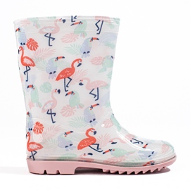 Bottes pour filles grandes avec un motif Shelovet en blanc