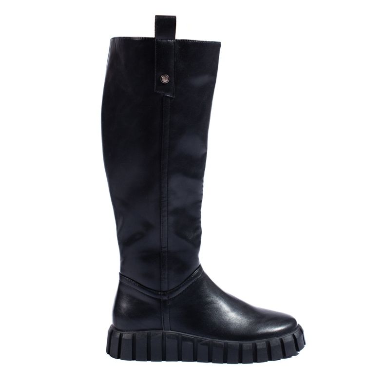 W. Potocki Bottes pour femmes noires sur la plateforme Potocki le noir