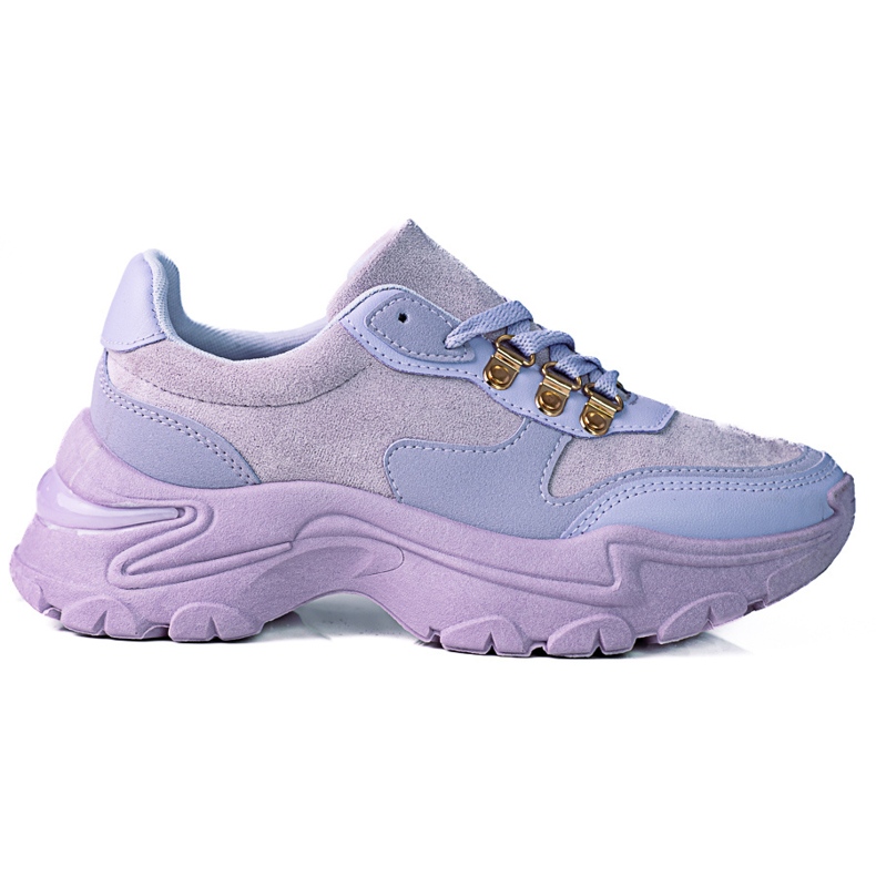Baskets femme sur semelle épaisse Shelovet violet