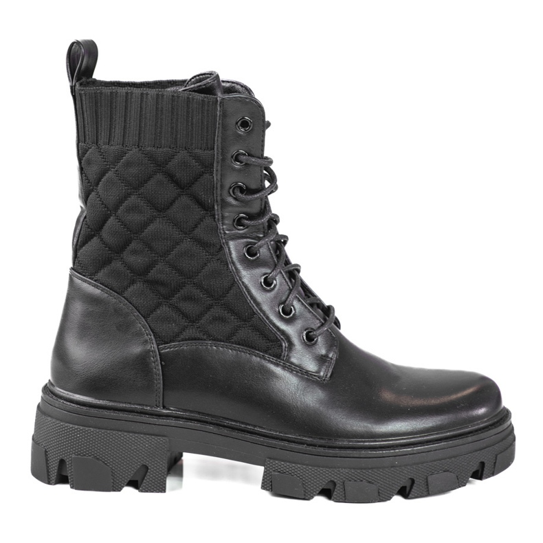 Sacs matelassés femme Shelovet noirs à lacets le noir