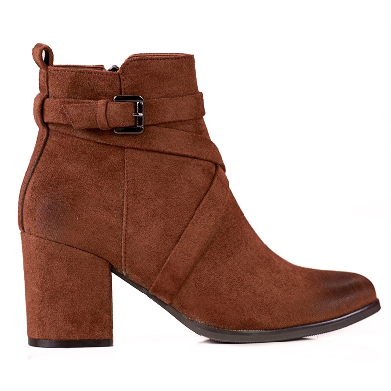 Bottes classiques pour femmes sur le poteau Shelovet brun Bottes classiques pour femmes sur le poteau Shelovet brun