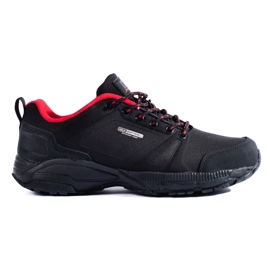 Chaussures de trekking femme DK, noir et rouge