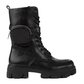 Baggies femme noires avec poche