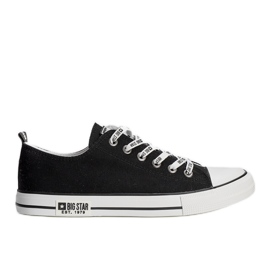 Baskets noires pour hommes Big Star KK174049