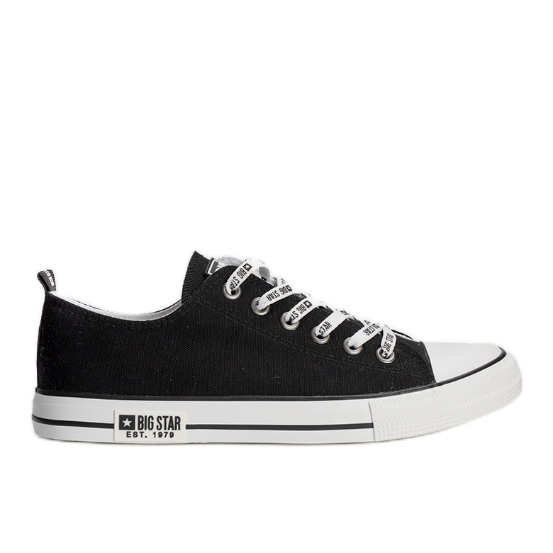 Baskets noires pour hommes Big Star KK174049 le noir