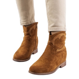 Santiags marron de Velha brun