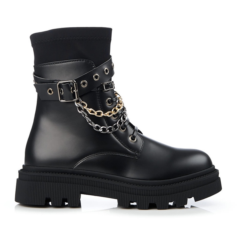 Ouvrières avec chaînes Shelovet le noir Ouvrières avec chaînes Shelovet le noir