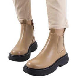 Bottines Cromer marron beige