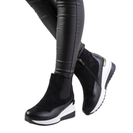 BM Bottes compensées isolées Arkala noires le noir