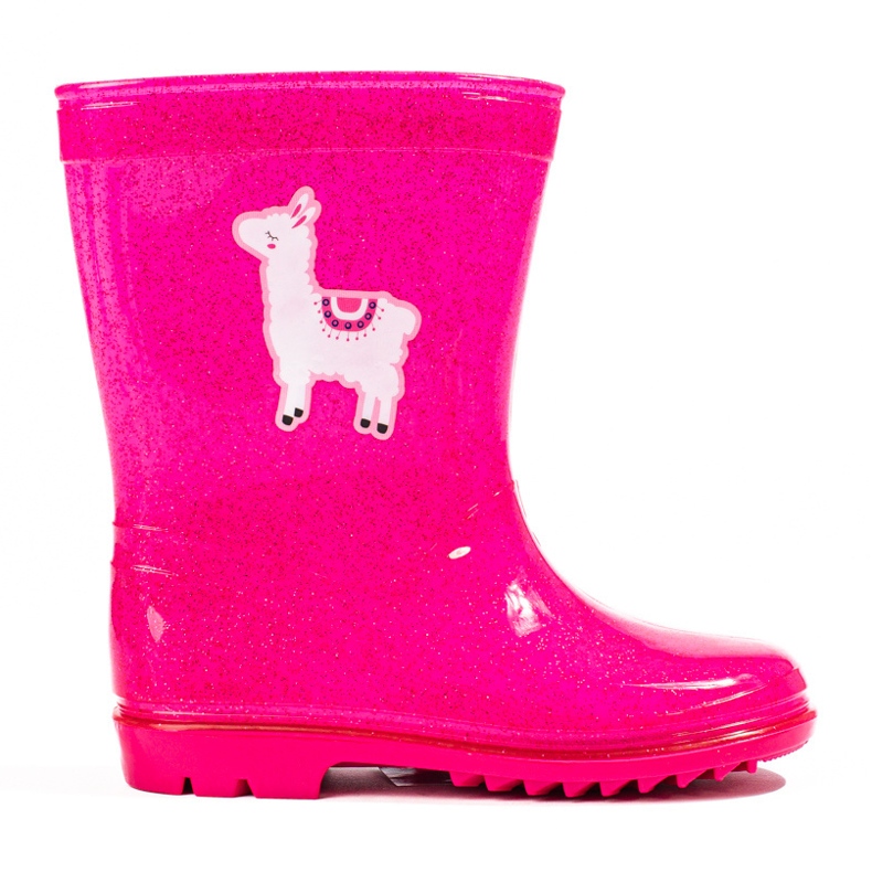 Boots fille roses à paillettes