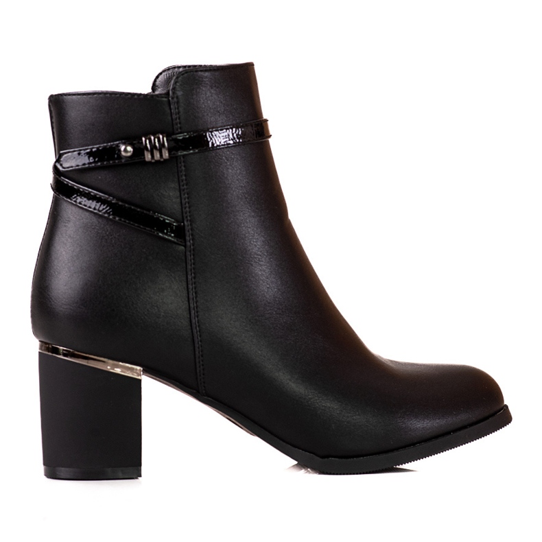 Bottines femme à petit talon Shelovet le noir Bottines femme à petit talon Shelovet le noir