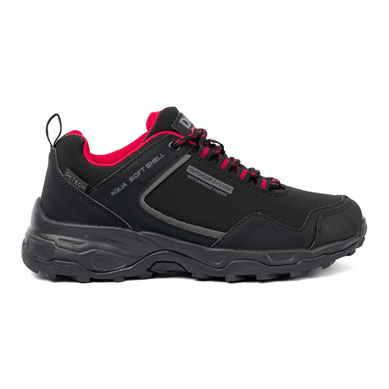 Chaussures de trekking femme DK imperméables noires et rouges le noir Chaussures de trekking femme DK imperméables noires et rouges le noir