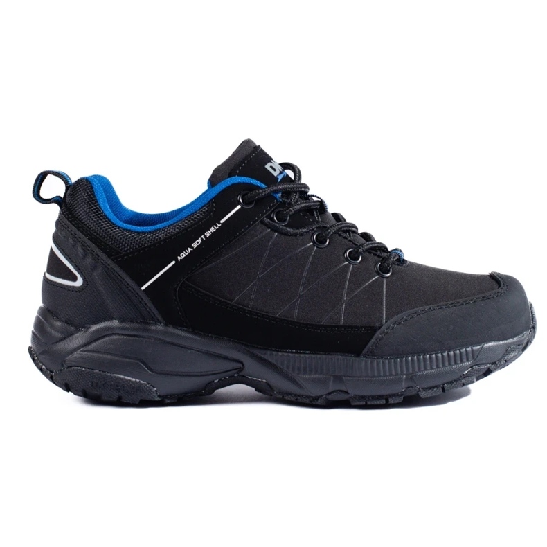 Chaussures de trekking femme DK Waterproof, noir et bleu le noir