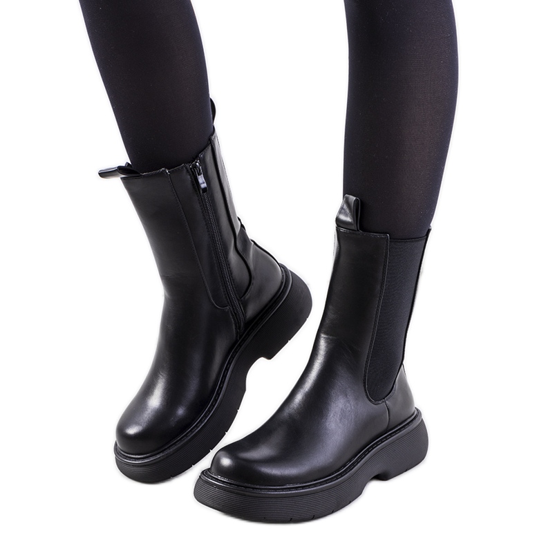 Bottes noires de Willsden boots le noir Bottes noires de Willsden boots le noir