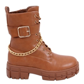 Bottes militaires Maude Camel brun Bottes militaires Maude Camel brun