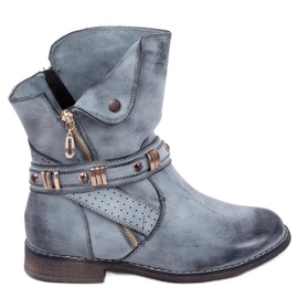 Bottes femme Yidu Bleu