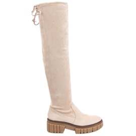 Bottes Alyssa Beige, femmes