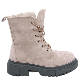Bottines à lacets en daim Roisin Kaki gris Bottines à lacets en daim Roisin Kaki gris