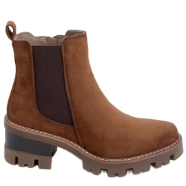Bottines à talons hauts Ragga Kaki brun