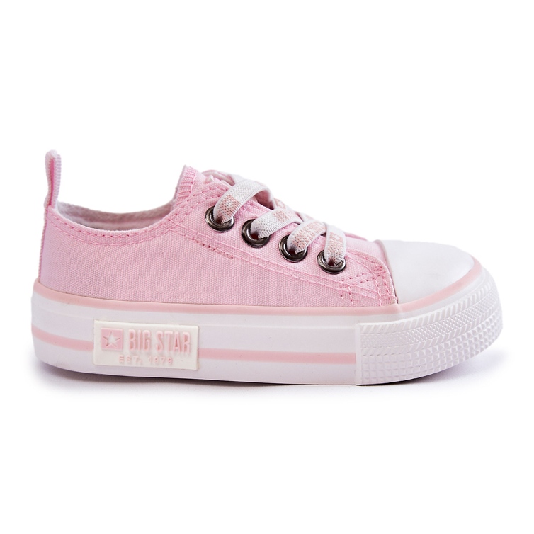 Baskets matérielles pour enfants Big Star KK374072 Rose