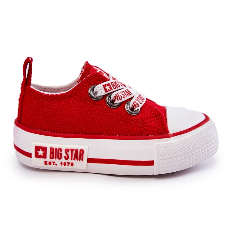 Baskets matérielles pour enfants Big Star KK374051 Rouge