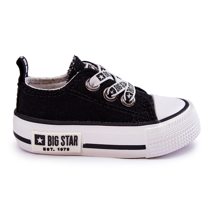 Baskets Enfant Toile Big Star KK374049 Noir-Blanc le noir Baskets Enfant Toile Big Star KK374049 Noir-Blanc le noir