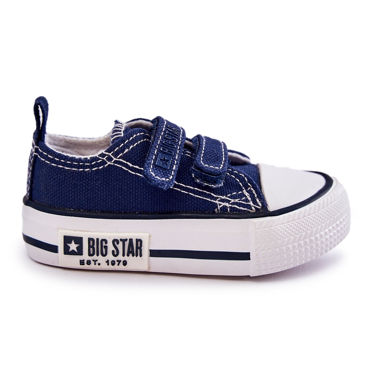 Baskets Enfant Toile Avec Velcro Big Star KK374081 Bleu Marine Baskets Enfant Toile Avec Velcro Big Star KK374081 Bleu Marine