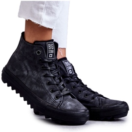 Baskets Femme Big Star High Warmed Noir GG274069 le noir