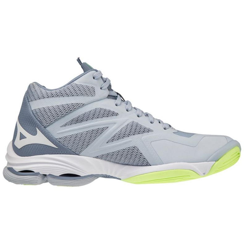 Mizuno Wave Lightning Z7 Mid W V1GC225002 chaussures de volley-ball gris nuances de gris