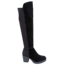 Bottes en cuir naturel Niamh Noir le noir
