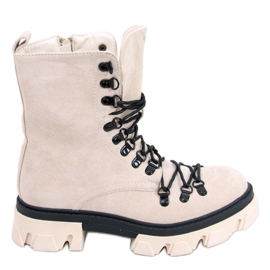 Bottines à lacets Conor Beige