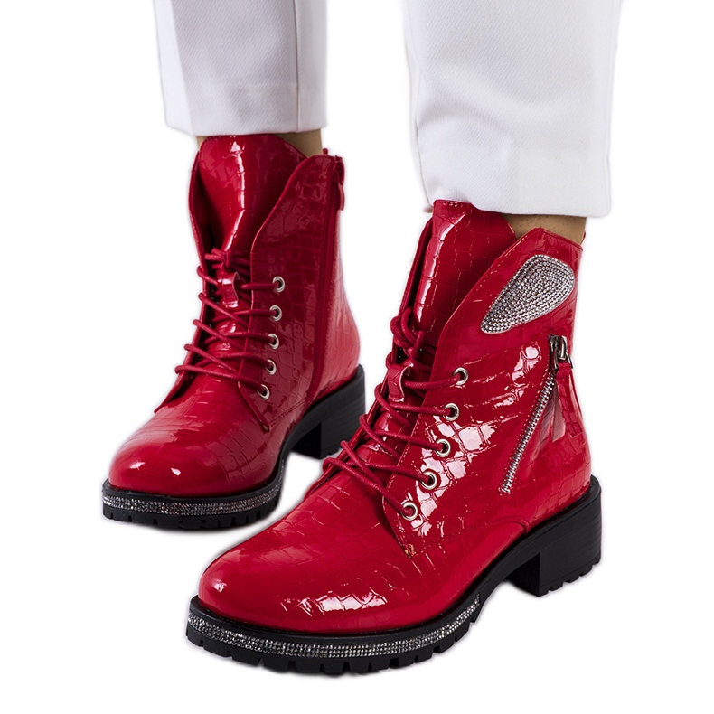 Bottes Airedale rouges
