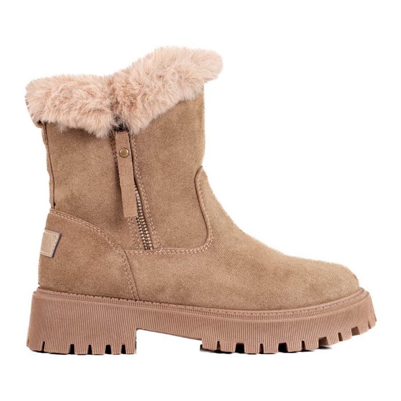 Bottes Vinceza isolées beiges pour femmes